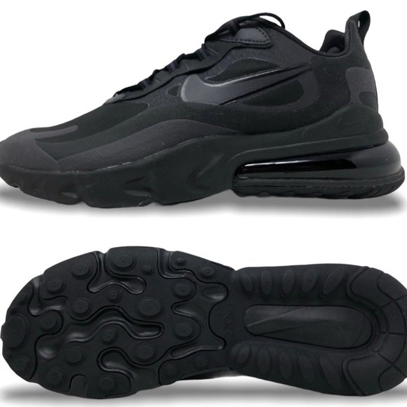Nike Air Max 270 React Mens Shoe Black (NEW) NO BOX - Picture 2 of 10